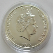 Niue 2 Dollars 2018 Taku 1 Oz Silver