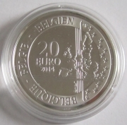 Belgium 20 Euro 2014 25 Years Fall of the Berlin Wall Silver