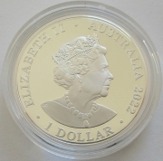 Australien 1 Dollar 2022 Kangaroo Impressions PP