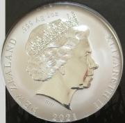 New Zealand 1 Dollar 2021 Kiwi 1 Oz Silver