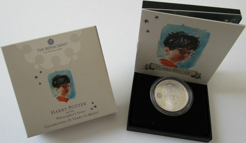 Großbritannien 5 Pounds 2022 25 Years Harry Potter 2 Oz Silver Proof