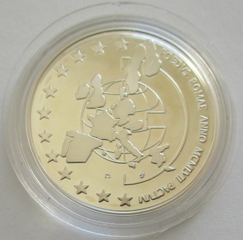 Belgium 5 ECU 1997 40 Years Treaty of Rome Silver