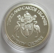 Turks & Caicos-Inseln 20 Crowns 1992 Olympia...