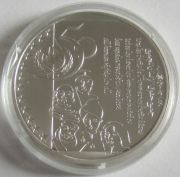 Belgium 5 ECU 1998 50 Years Human Rights Silver