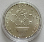 Poland 200 Zlotych 1976 Olympics Montreal Silver