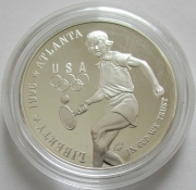 USA 1 Dollar 1996 Olympia Atlanta Tennis PP