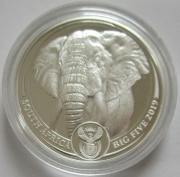 South Africa 5 Rand 2019 Big Five I Elephant 1 Oz Silver BU