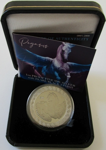 British Virgin Islands 10 Dollars 2022 Pegasus 1 Oz Silver