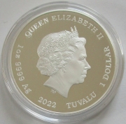 Tuvalu 1 Dollar 2022 James Bond Legacy Roger Moore 1 Oz Silver
