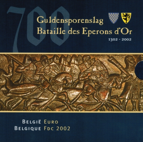 Belgium Coin Set 2002 700 Years Battle of the Golden Spurs