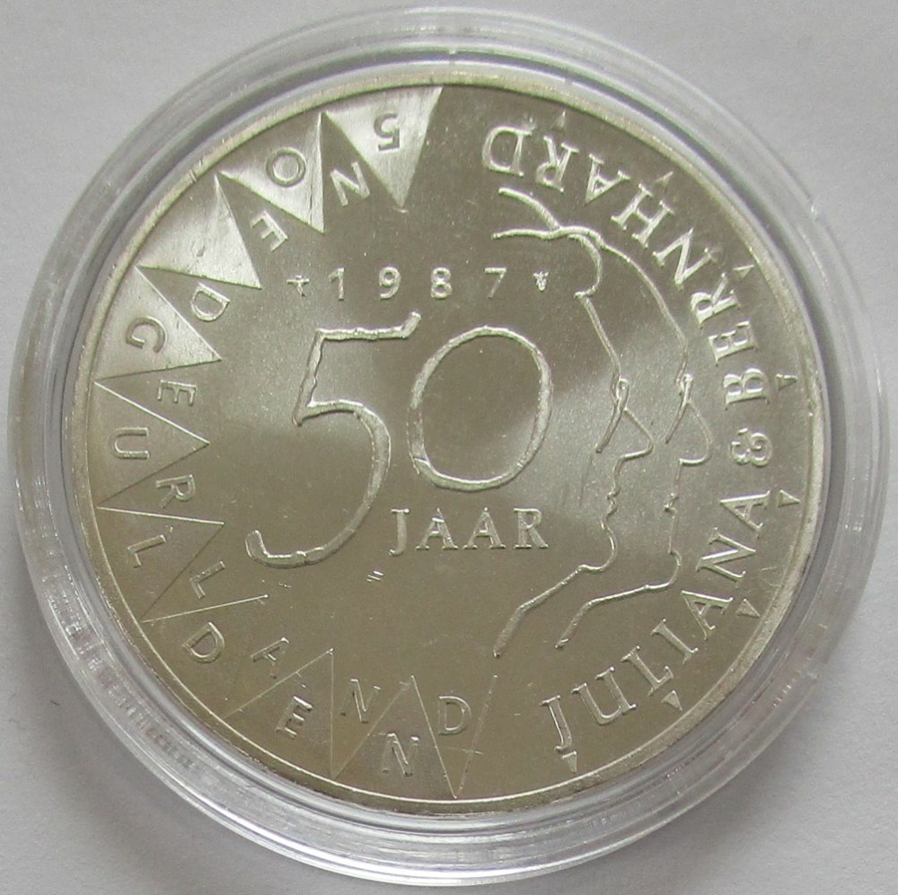 Niederlande 50 Gulden 1987 Königin Juliana & Prinz Bernhard MagoMu