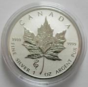 Canada 5 Dollars 2013 Maple Leaf Lunar Snake Privy 1 Oz Silver