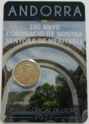 Andorra 2 Euro 2021 100 Jahre Madonna von Meritxell BU