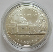 USA 1 Dollar 1993 Thomas Jefferson Silver BU