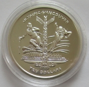 Sierra Leone 10 Dollars 2009 Olympics Vancouver Silver