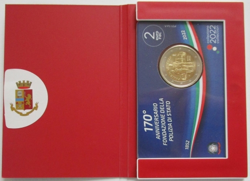 Italy 2 Euro 2022 170 Years National Police BU