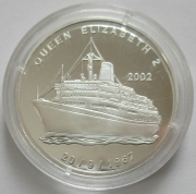 Ghana 500 Sika 2002 Ships Queen Elizabeth 2 Silver