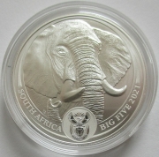 South Africa 5 Rand 2021 Big Five II Elephant 1 Oz Silver