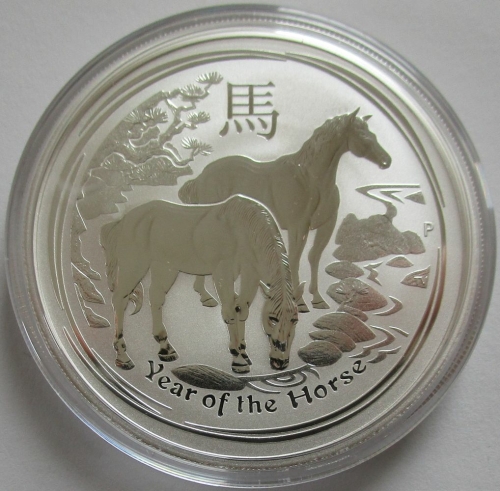 Australia 2 Dollar 2014 Lunar II Horse 2 Oz Silver