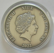 Niue 2 Dollars 2022 Harry Potter Dumbledores Office 1 Oz Silver