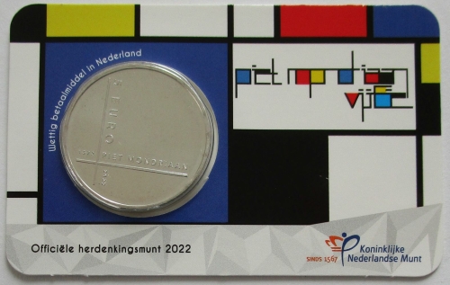 Niederlande 5 Euro 2022 Piet Mondriaan