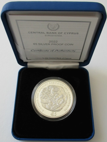 Cyprus 5 Euro 2022 Diovolo of Amathous Silver