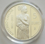 Italiy 5 Euro 2022 Antonio Canova Silver