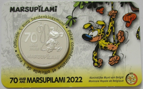 Belgien 5 Euro 2022 70 Jahre Marsupilami