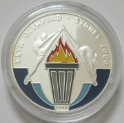 Laos 50 Kip 1996 Olympics Sydney Gymnastics Silver