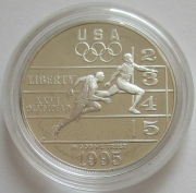 USA 1 Dollar 1995 Olympics Atlanta Sprint Silver Proof