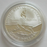 USA 1 Dollar 1995 Olympics Atlanta Sprint Silver Proof