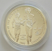 USA 1 Dollar 1995 Paralympics Atlanta Blindenlauf PP