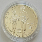 USA 1 Dollar 1995 Paralympics Atlanta Blind Running...