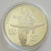 USA 1 Dollar 1995 Olympia Atlanta Turnen PP