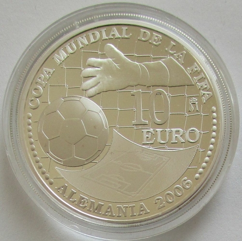 Spain 10 Euro 2004 Football World Cup in Germany Pitch Silver