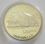 USA 1 Dollar 1990 Dwight D. Eisenhower PP (lose)