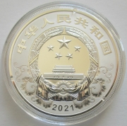 China 3 x 10 Yuan 2021 Lunar Ochse Premium Set