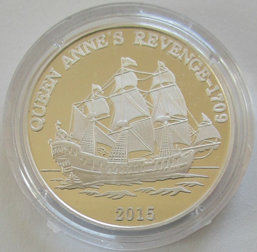 Togo 1000 Francs 2015 Ships Queen Annes Revenge Silver