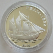 Congo 1000 Francs 2015 Ships Fram Silver