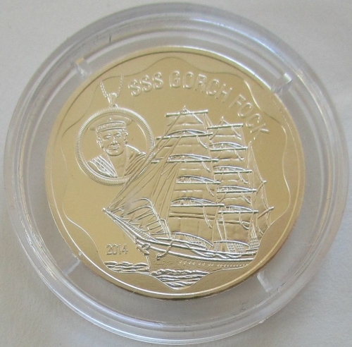 Ivory Coast 500 Francs 2014 Ships Gorch Fock Silver