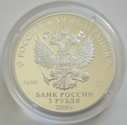 Russland 3 Rubel 2019 Juwelen von Bolin