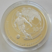 Fiji 10 Dollars 2006 Football World Cup in Germany Silver