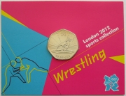 United Kingdom 50 Pence 2011 Olympics London Wrestling