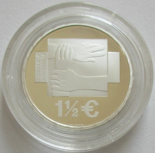 Portugal 1.50 Euro 2008 Assistencia Medica Internacional Silver Proof