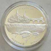 Latvia 1 Lats 2002 Hansa Cities Kuldiga / Goldingen Silver