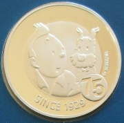 Belgium 10 Euro 2004 75 Years Tintin Silver