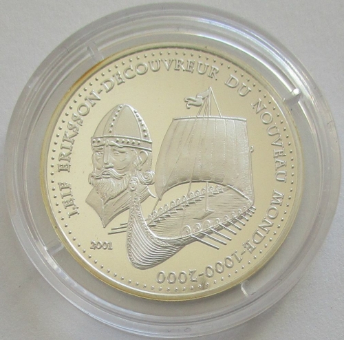 Benin 1000 Francs 2001 Schiffe Leif Eriksson