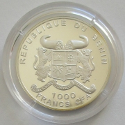 Benin 1000 Francs 2001 Schiffe Leif Eriksson