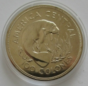 Costa Rica 100 Colones 1974 15 Jahre WWF Karibik-Manati BU