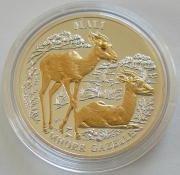 Liberia 10 Dollars 2006 Wildlife Mhorr Gazelle Silver
